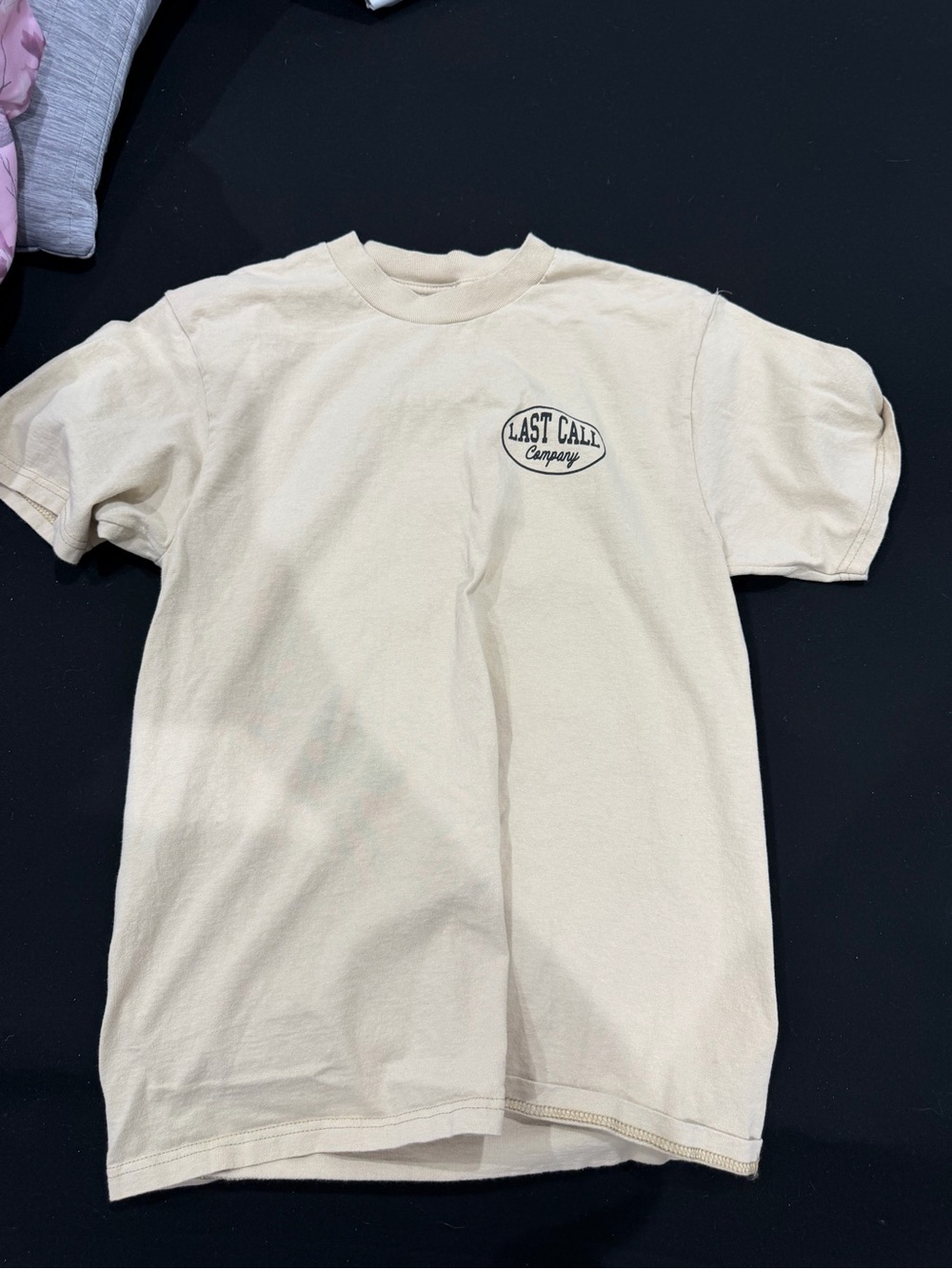 Last Cali Company Men's Cream Short Sleeve Graphic Tee